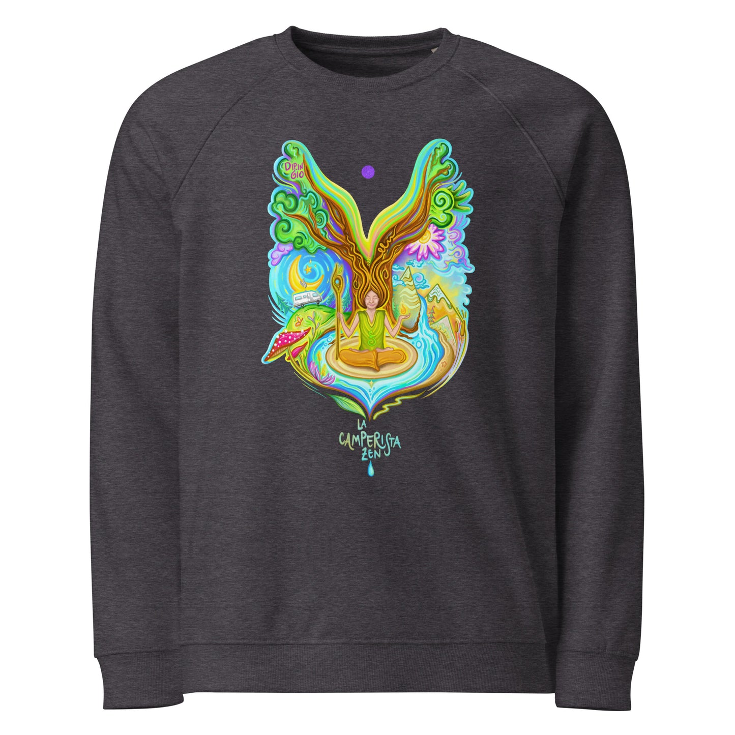 Felpa "La camperista zen" organico unisex
