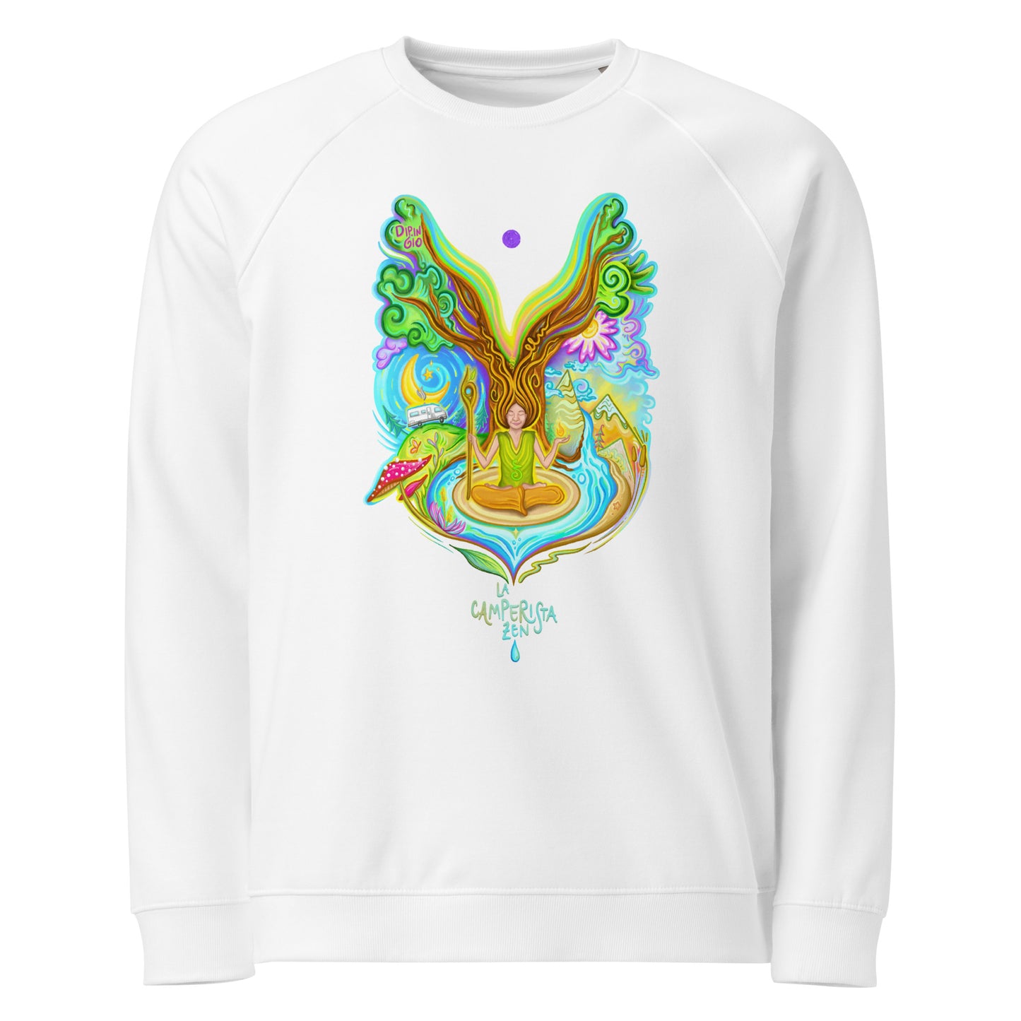 Felpa "La camperista zen" organico unisex