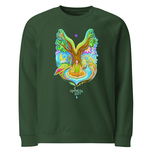 Felpa "La camperista zen" senza cappuccio